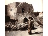 The stairway pictured outside this house leads to the guest-room in an Arab village. Such a room is used as a kind of club where the men meet and entertain strangers or business acquaintances who may come to the village.